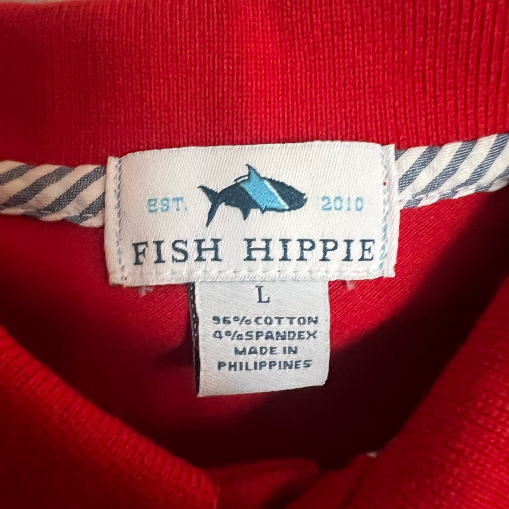 Fish Hippie Red Shirt